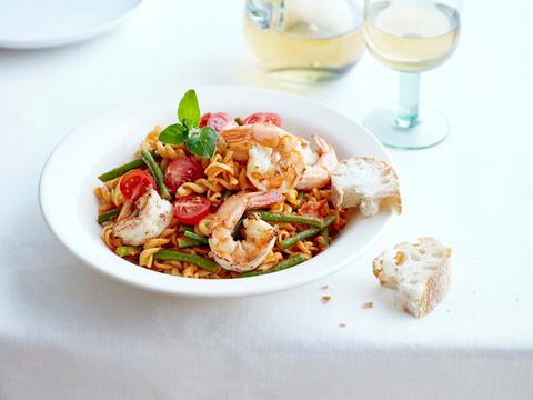 Pasta met scampi’s