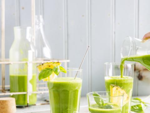 Groene smoothie boordevol vitaminen