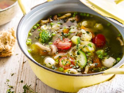 Snelle minestrone maaltijdsoep