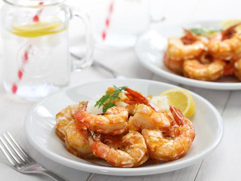 Scampi's met knoflook
