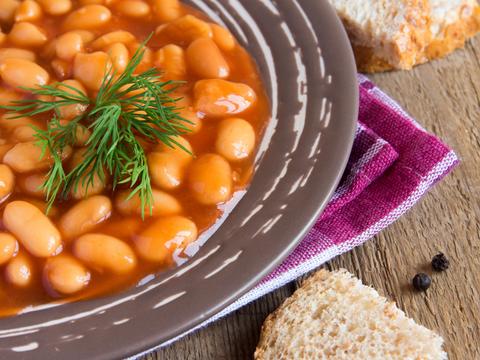 Witte bonen in tomatensaus