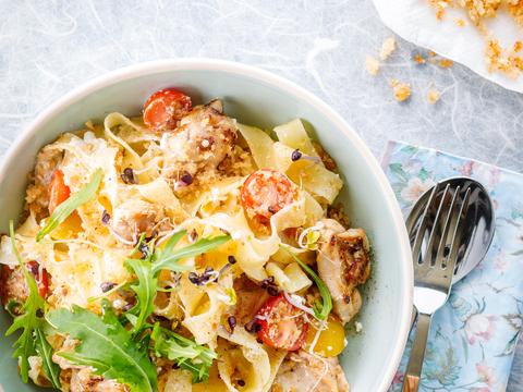 Pappardelle met konijn