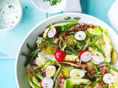 Aardappelsalade met spek