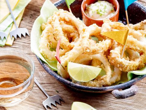 calamares met limoenmayonaise