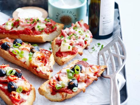 Stokbrood-pizza