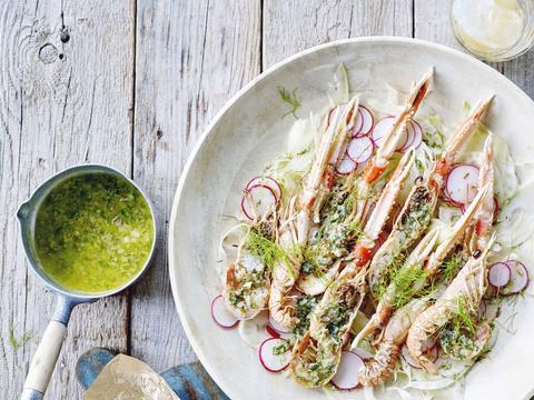 Lagoustines met pastisboter