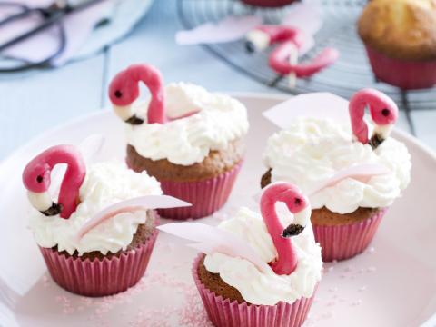 Flamingo-cupcakes