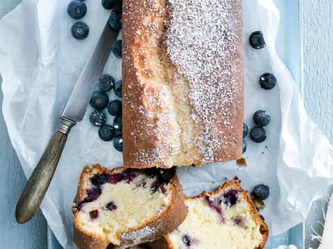Yoghurtcake met blauwe bessen