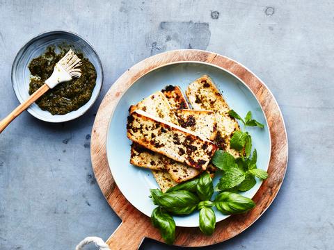 Tofu in kruidenspread