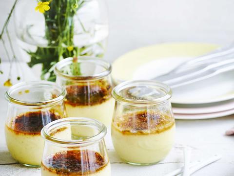Crème brûlée met honing