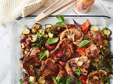 Lamskoteletjes met ratatouille