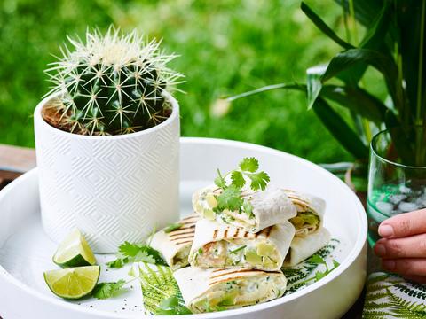 Burrito's met kip en avocado