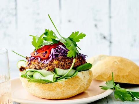 Zwarte-bonenburgers
