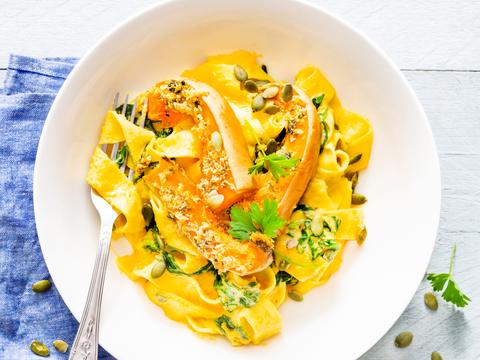 Pappardelle met pompoensaus