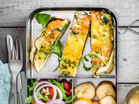 Groentequiche met bodem van courgette