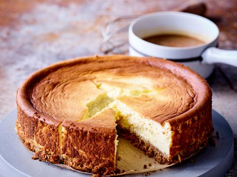 Cheesecake met karamel