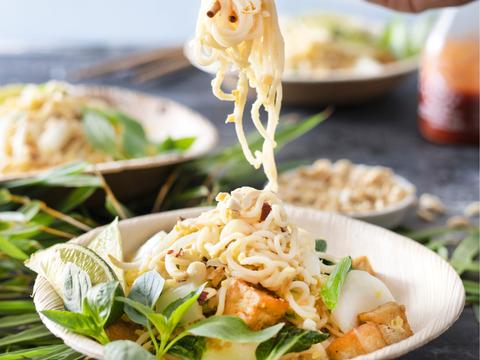 Pad thai met tofu