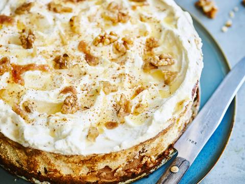 Cheesecake met appel en kaneel