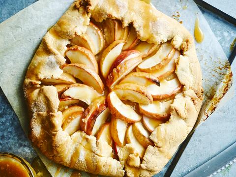 Appelgalette met zoute karamel