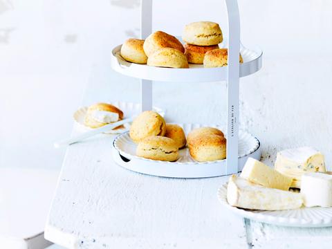 Karnemelkbiscuits met pecorino en tijm