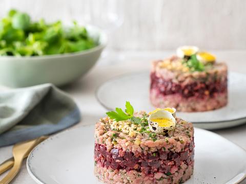 Steak tartaar met kwarteleitjes