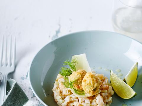 tartaar van gegrilde scampi_s, venkel en avocado