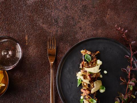 vijgentartaar met manchegocrème