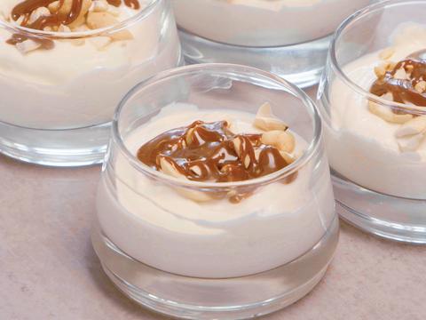 kaastaartmousse met gezouten dulche de leche