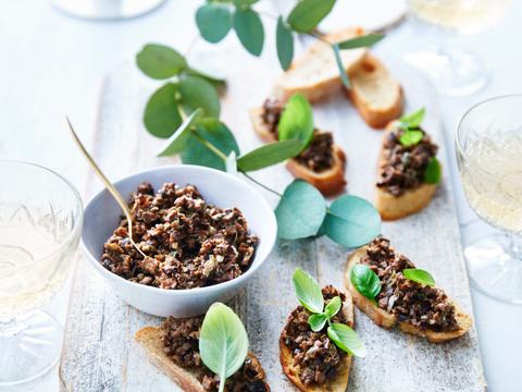 Bruschetta met olijventapenade