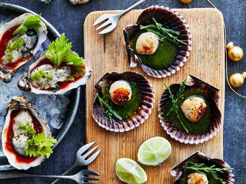 Bloody mary-oesters