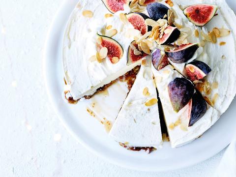 Ricotta-ijstaart met vijgen