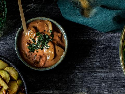 Whisky-champignonsaus