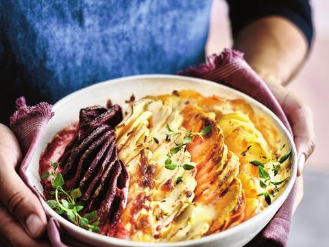 Aardappel-groentegratin