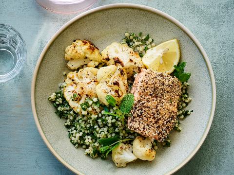 Tabouleh met geroosterde bloemkool