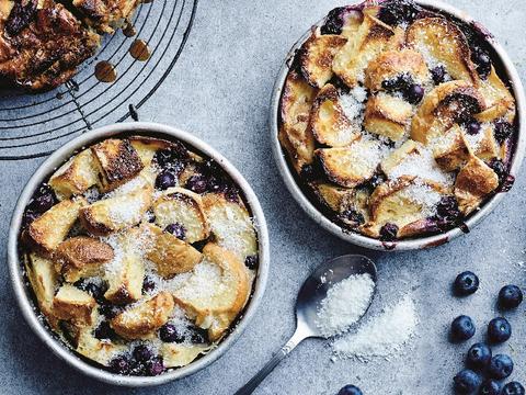 Kokosnoot-cheesecake broodpudding