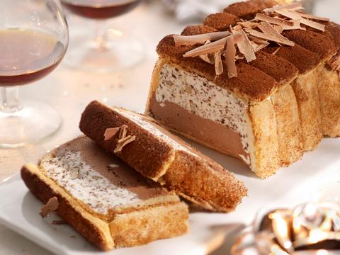 Kerstkoek met chocoladeroom