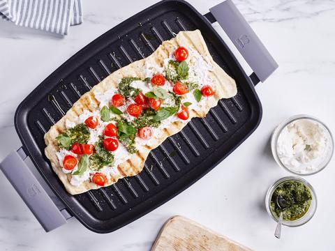 flatbread uit de grillpan