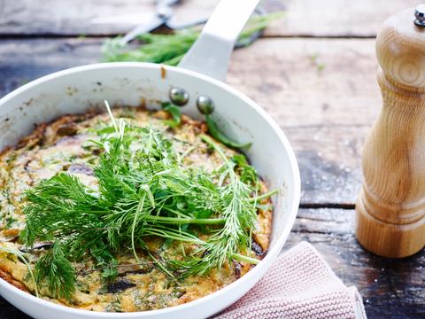 Frittata met verse kruiden