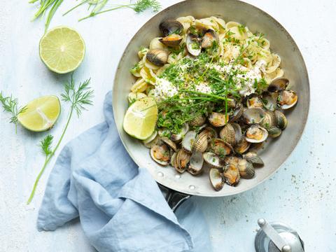 Orecchiette met schelpjes