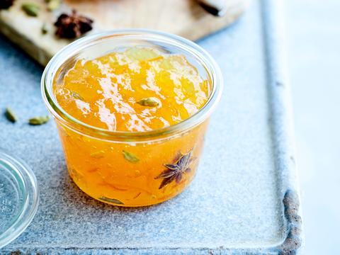 Sinaasappelmarmelade met steranijs