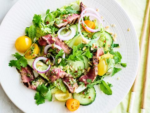 Thaïse-salade-met-steak