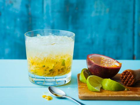 Ipanema (mocktail met passievrucht en limoensap)