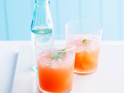 Punch van roze pompelmoes