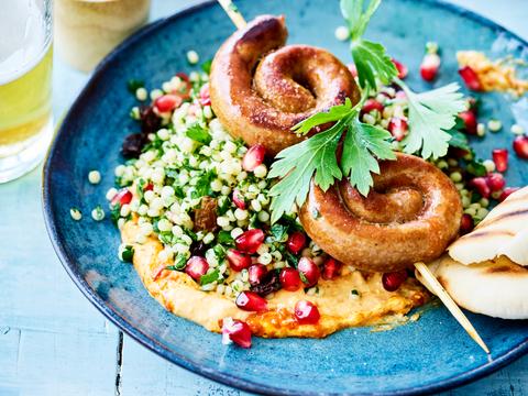 merguez met kruidentaboulé