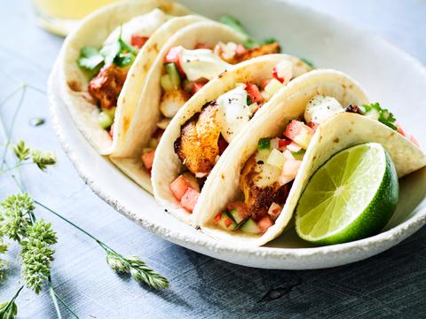 vistacos met pico van komkommer