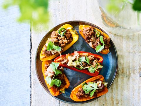 Gevulde snackpaprika's