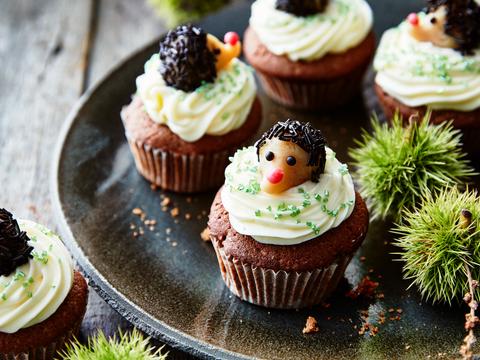 Cupcakes met egeltjes