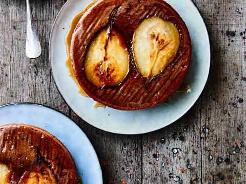 Upside down perencakejes met cacao