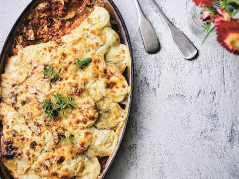 Moussaka met lamsgehakt
