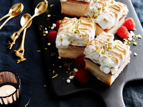 luxe kerstbuche met meringue
